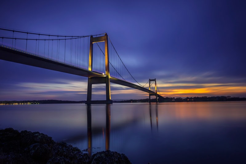 Teambuilding Fyn ved Lillebæltsbroen i Middelfart er ideel til team events.